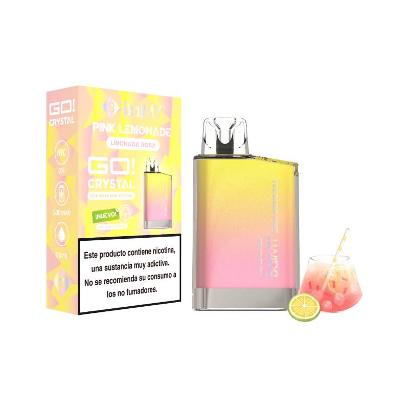 BALMY-GO-Crystal-Pink-Lemonade-20mg BALMY GO CRYSTAL LIMONADA ROSA DESECHABLE - Imagen 1