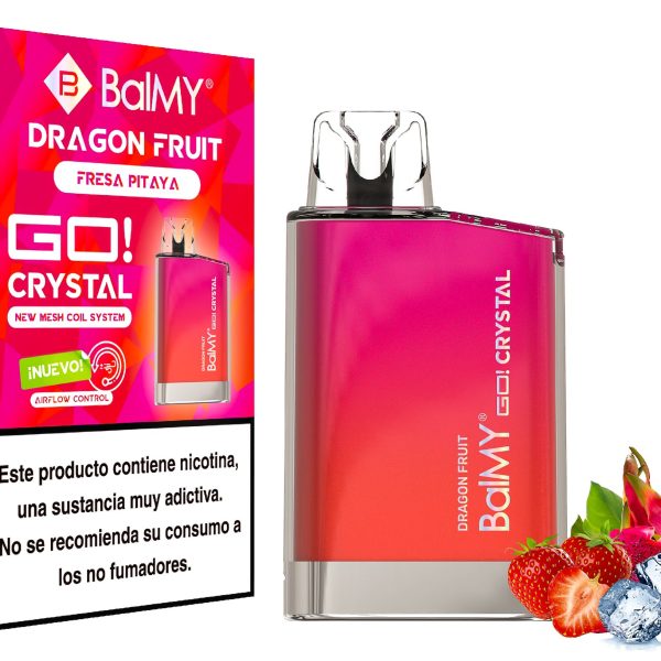 BALMY GO CRYSTAL FRESA PITAYA (DRAGON FRUIT) DESECHABLE